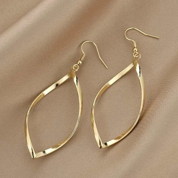 Gold Geometric Drop Earrings 3/$30 - Picture 3 of 3
